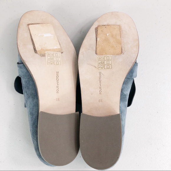 Pour La Victoire Suede Slip on Size 6.5 M - Picture 8 of 8